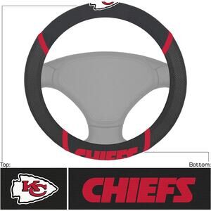 NFL Kansas City Chiefs Embroidered Steering Wheel Cover by Fanmats